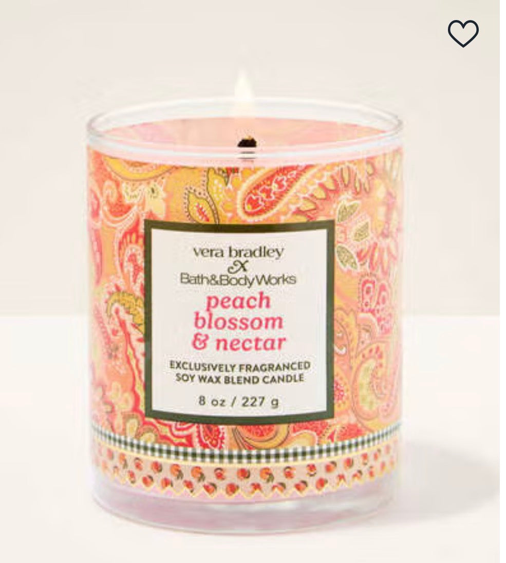 Vela de 1 Mecha Peach Blossom & Nectar