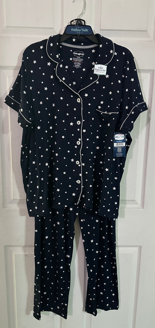 Pijama de 3 Piezas de Estrellas
