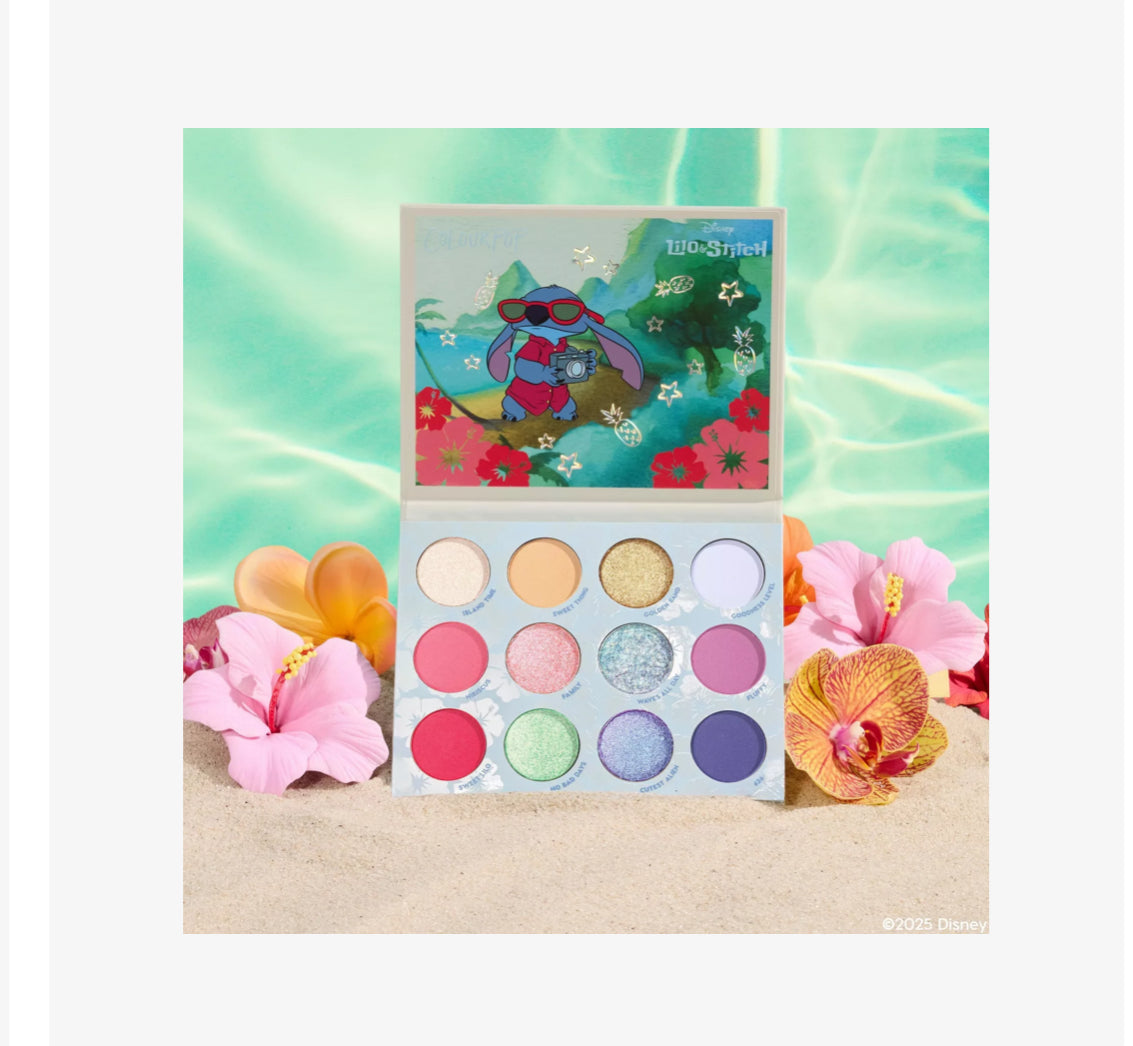 ColourPop
Disney Lilo & Stitch Beach Dreamin' Eyeshadow Palette