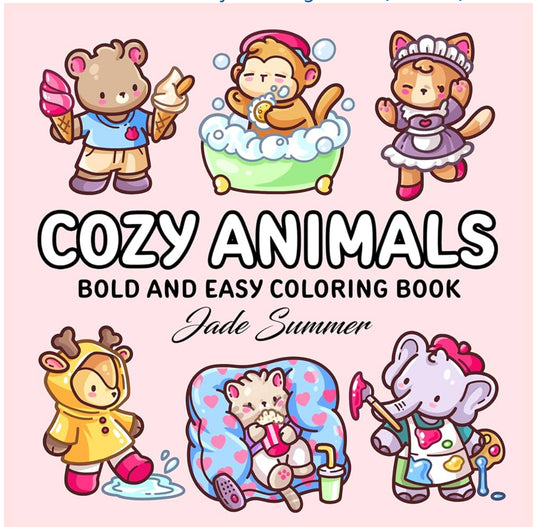 Cozy Animals Coloring Book