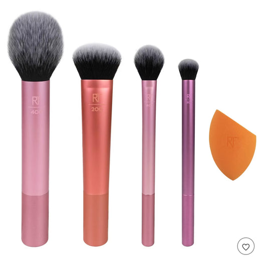 Real Techniques Everyday Essentials Makeup Brush Kit - 5pc