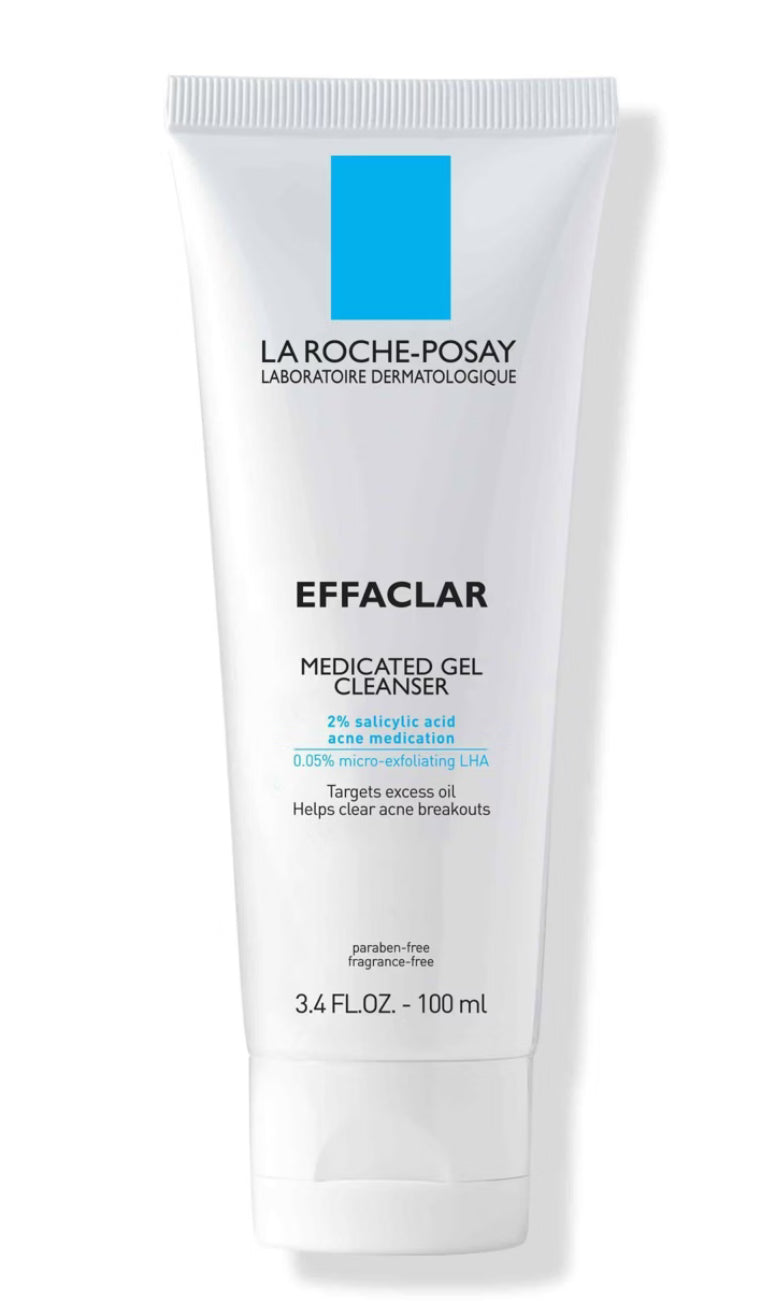 La Roche Posay Effaclar Acne Face Cleanser Medicated Gel Face Cleanser with Salicylic Acid for Acne Prone Skin