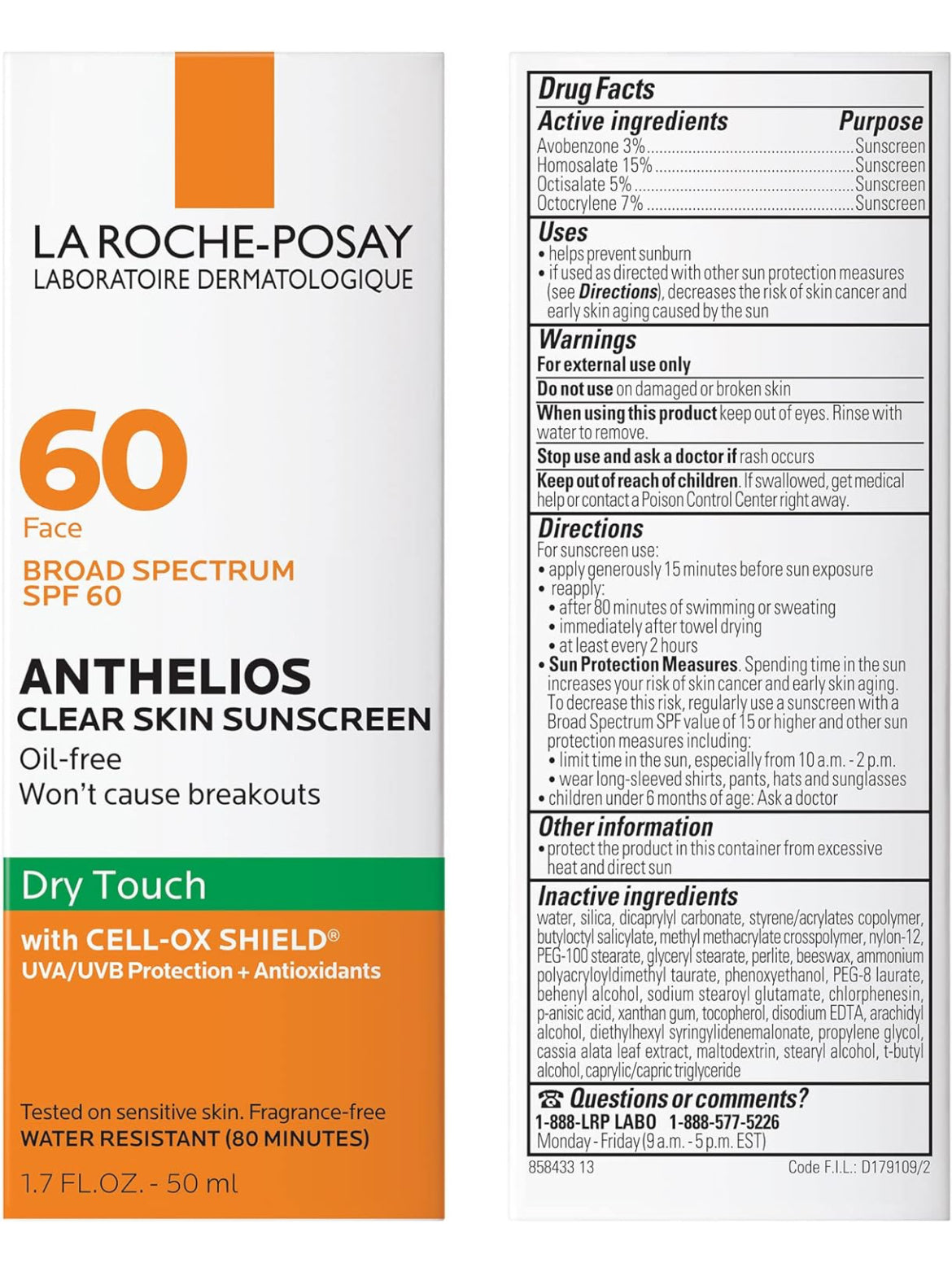 Bloqueador Anthelios Clear Skin La Roche Posay