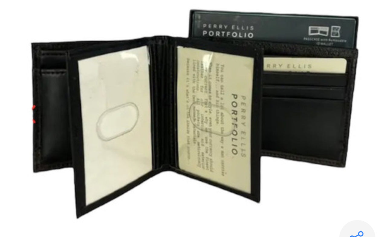 Billetera Perry Ellis color Negra