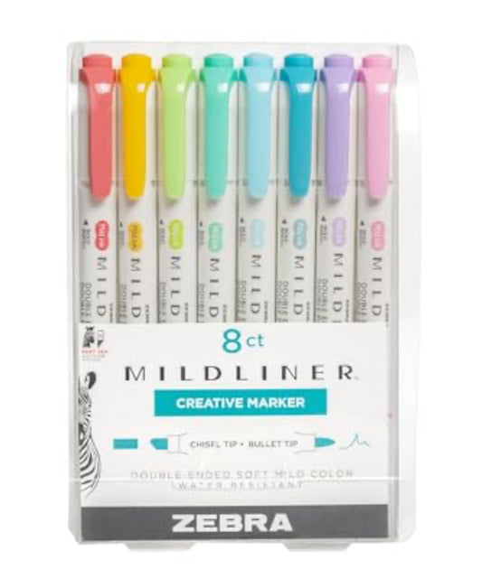 Mildliner creative Marker 8ct. Zebra