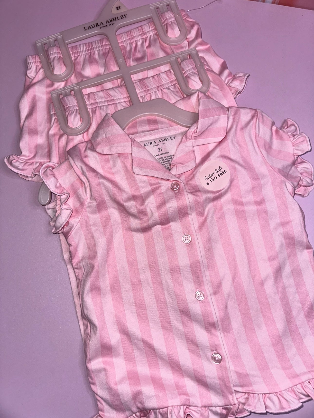 Pijama de 3 Pcs Rosada