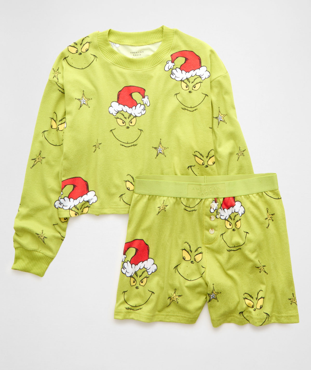 Pijama Navideña Grinch ❤️American Eagle