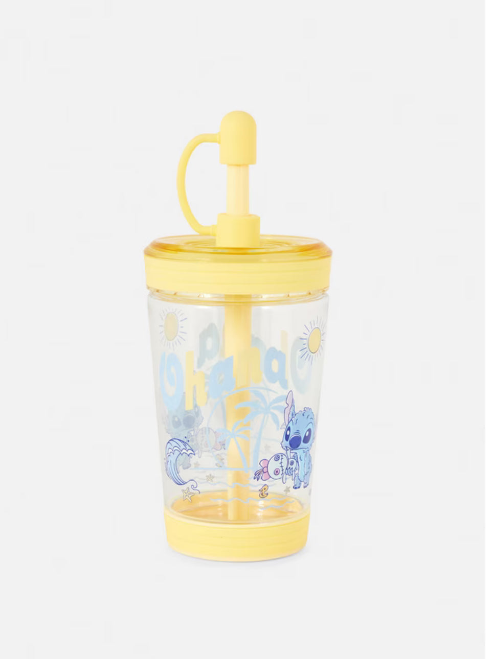 Vaso con Pajilla de Stitch