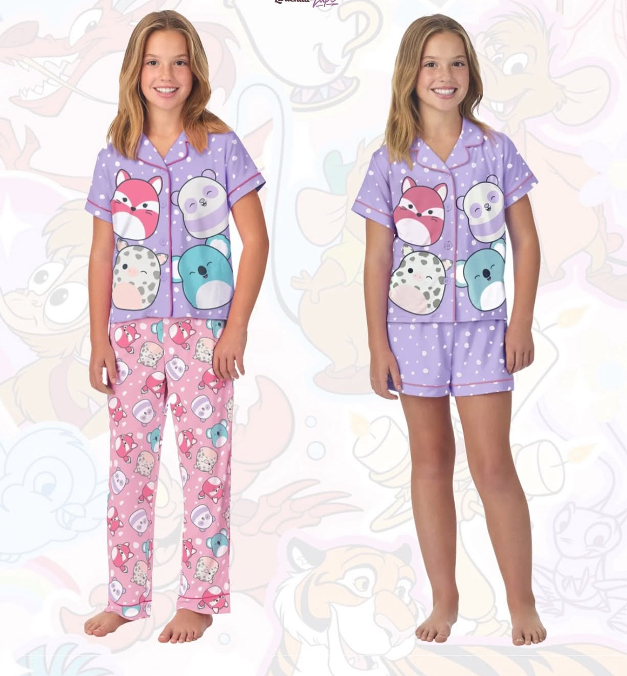 Pijama de Squishmallows 3 Pcs
