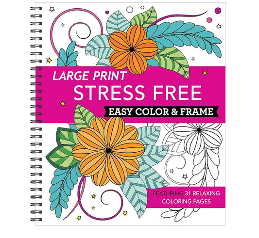 Libro de Colorear Large Print Stress