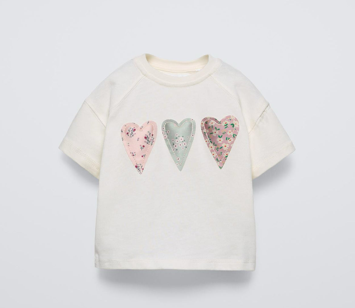 Camiseta Hearts💞 Niña