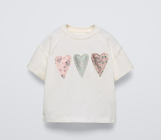 Camiseta Hearts💞 Niña