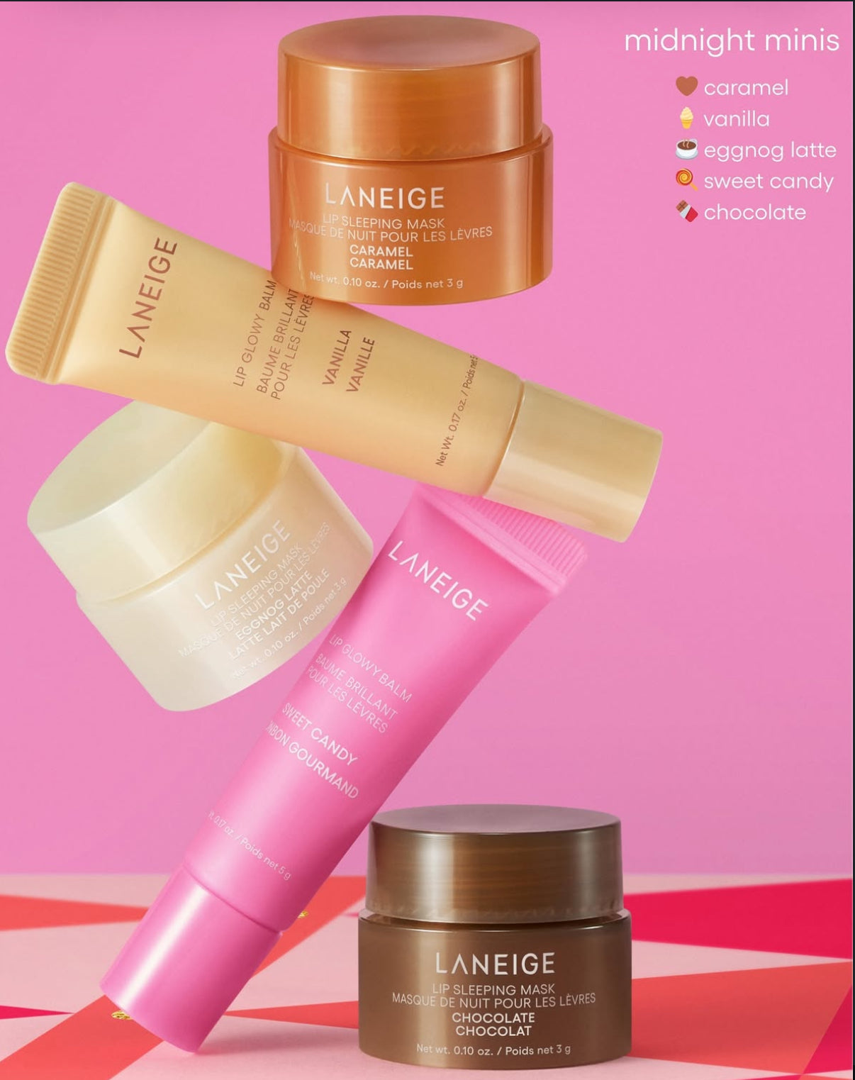 Laneige Mignight Minis Lio Glowy Balm & Lip Sleeping Mask Gift Set