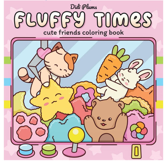 Fluffy Times Cute Friend Coloring Book