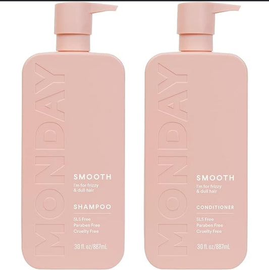 MONDAY Haircare
Set SMOOTH Shampoo & Conditioner for Curly & Frizzy Hair with Wheat Protein