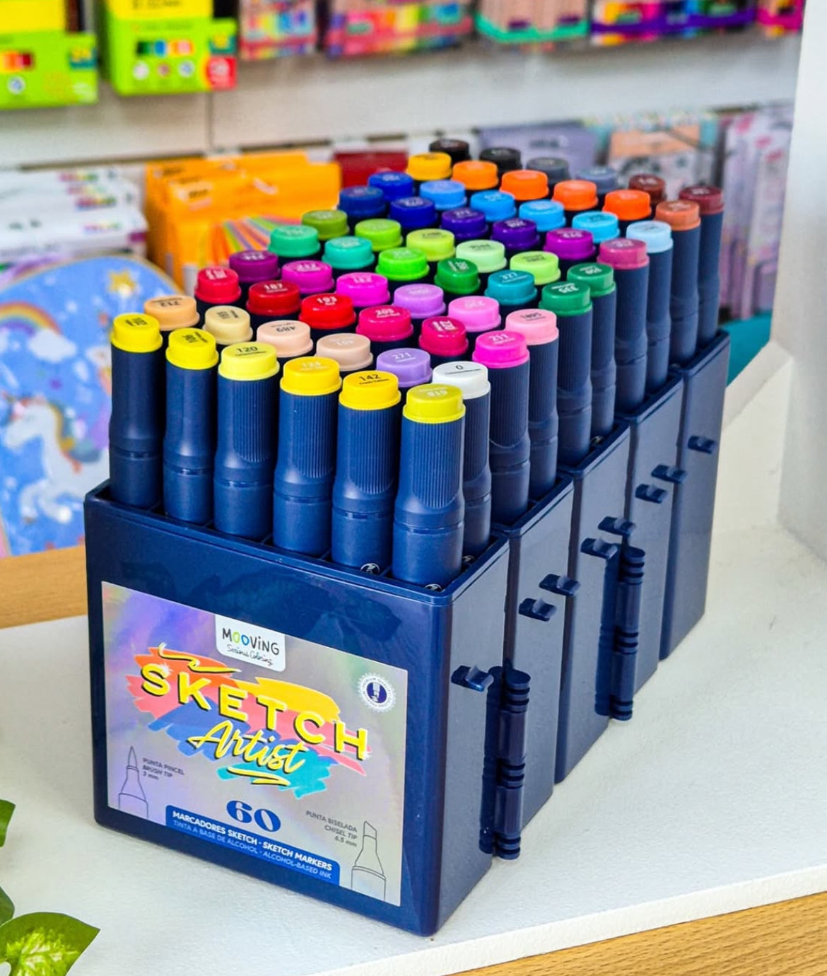 Mooving Sketch Artist Marcadores a Base de Alcohol 60pcs