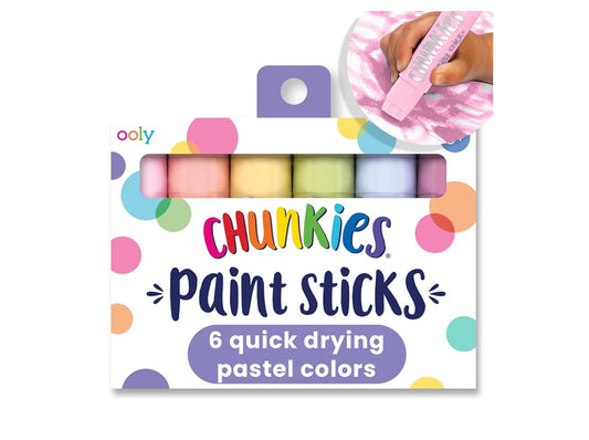 6 Barras de Crayola Pastel Chunkies