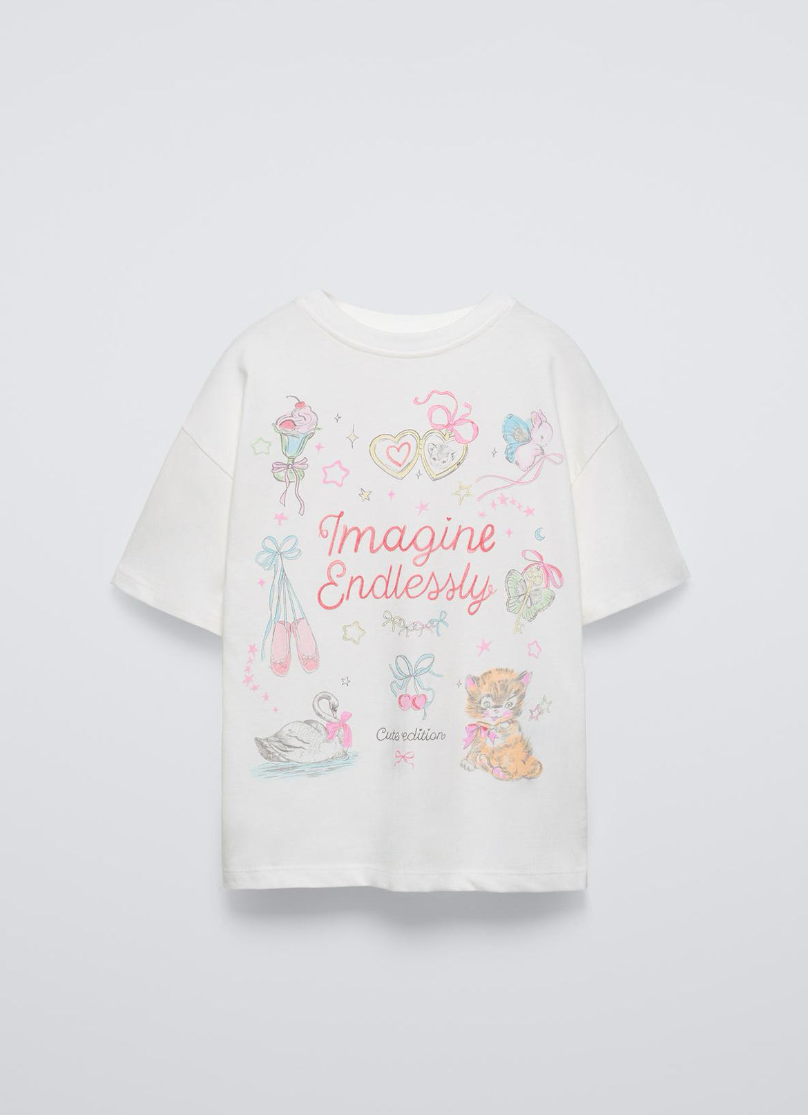 Camiseta Estampado Coquette 🎀 Para Niña