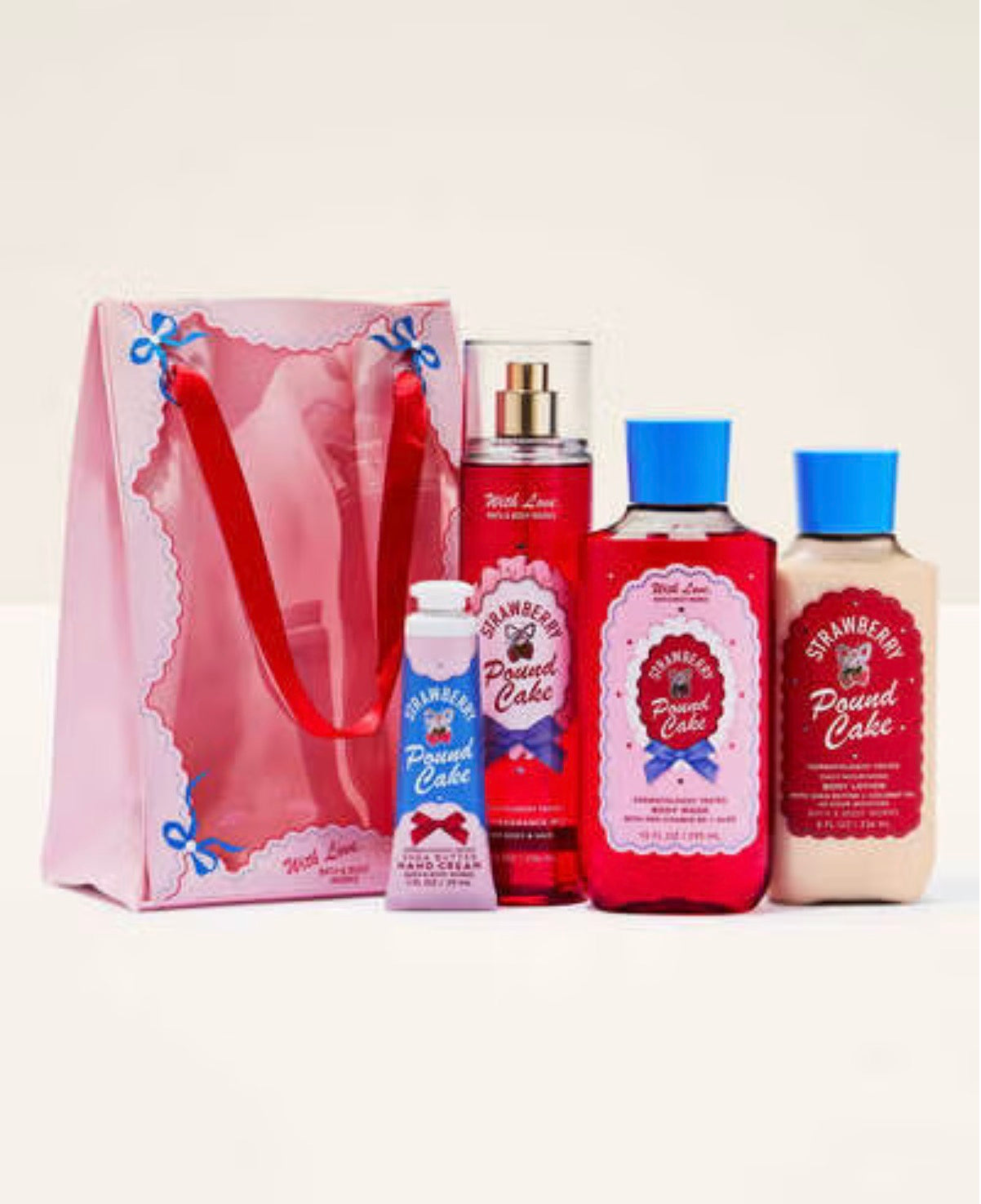 Set Bath and body Works Strawberry Pound Cake