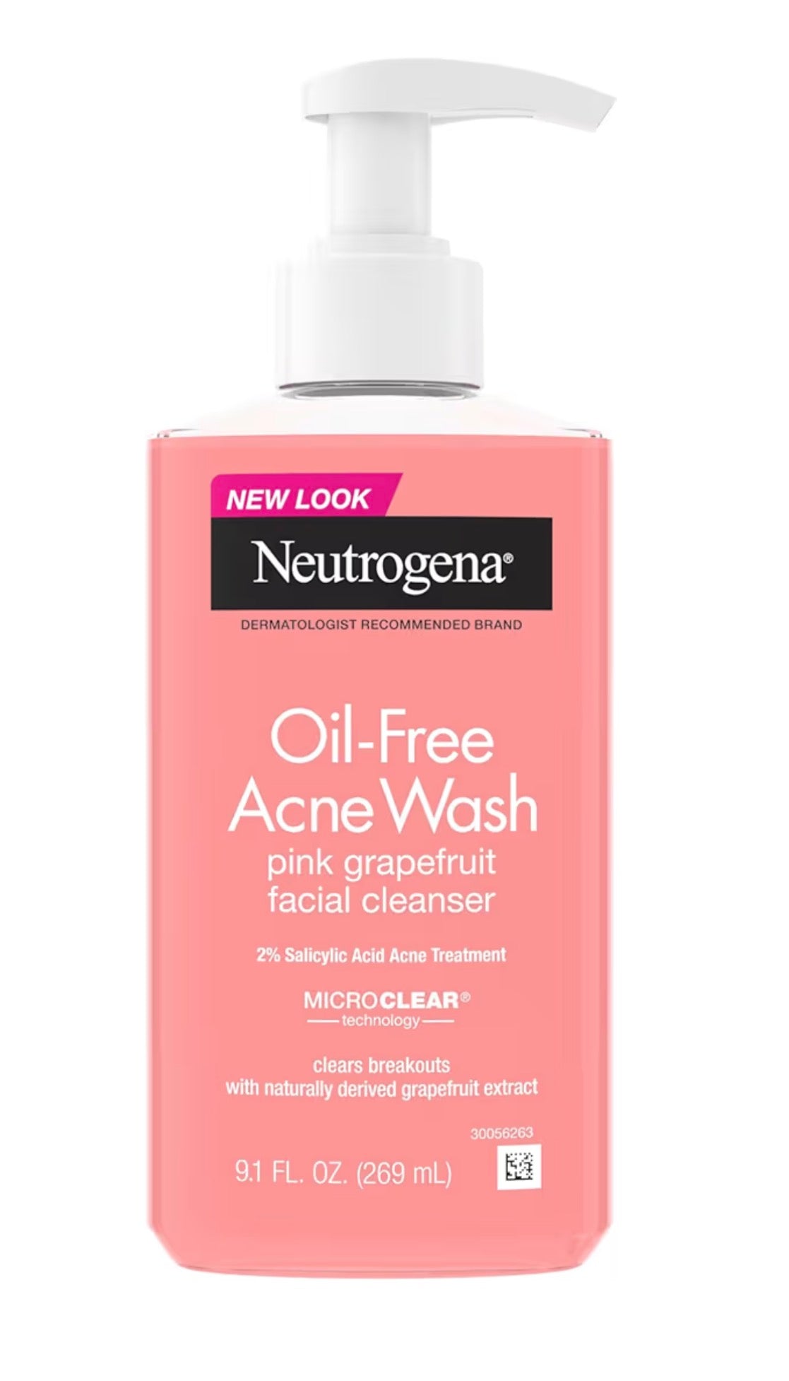 Neutrogena Limpiador facial sin aceite, pomelo rosa