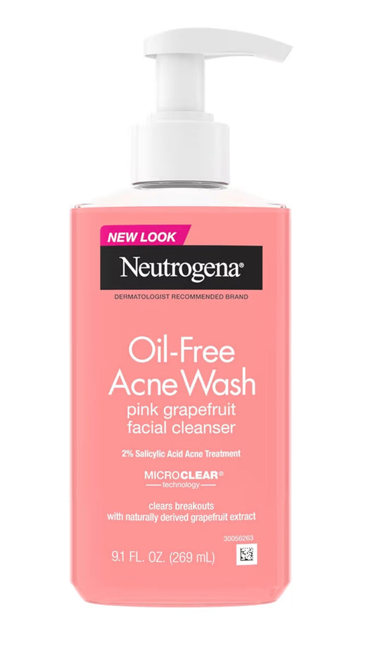 Neutrogena Limpiador facial sin aceite, pomelo rosa