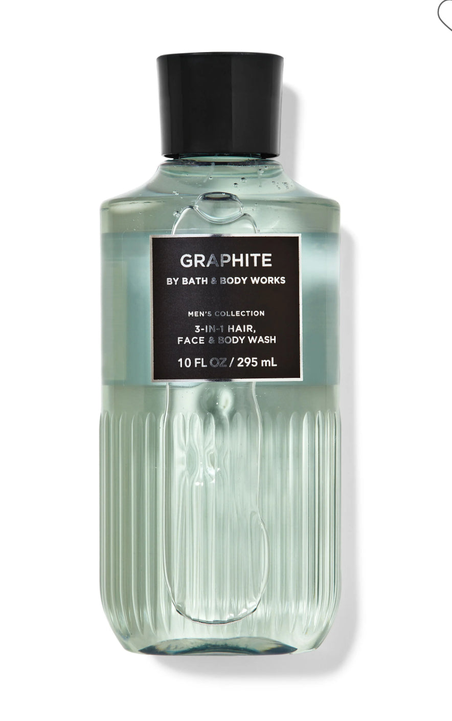 3-in-1 Hair, Face & Body Wash Graphite