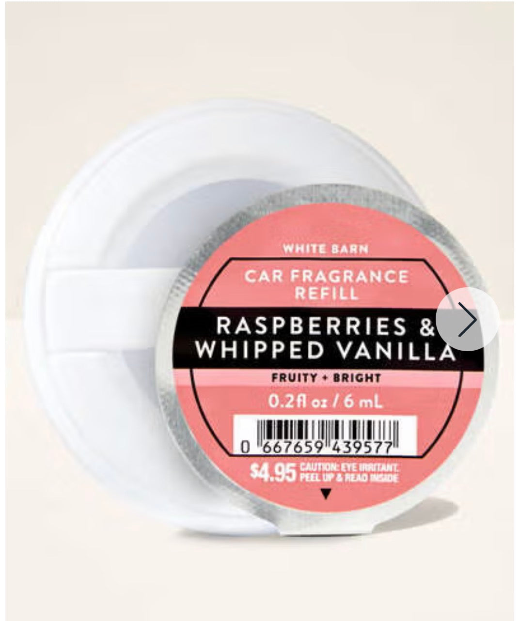 Raspberries & Whipped Vanilla
Car Fragrance Refill
