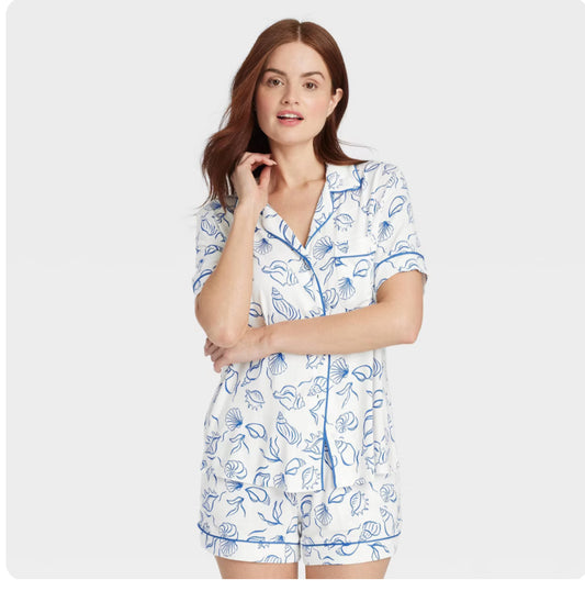 Pijama Conchas y Caracoles de Short