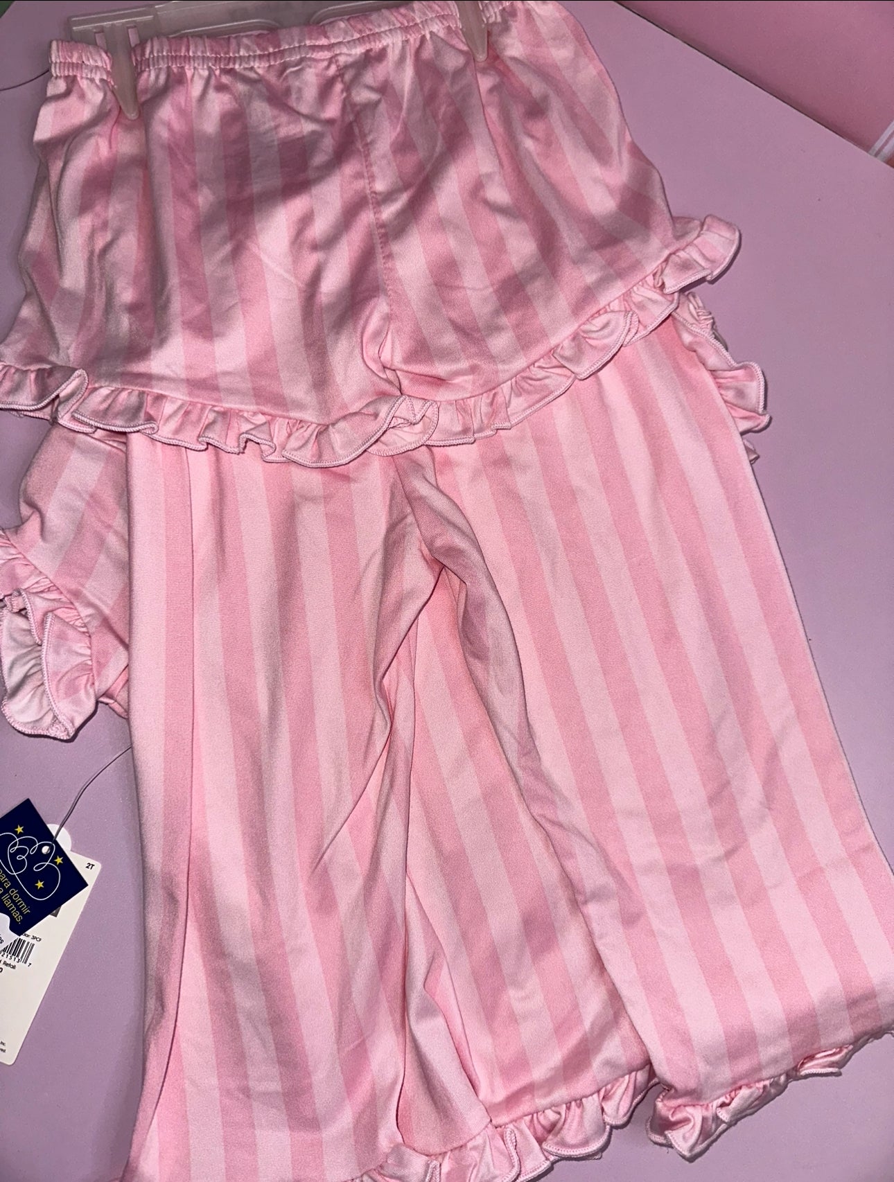 Pijama de 3 Pcs Rosada