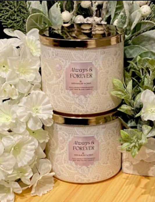 Vela de 3 Mecha Bath and Body Works Always & Forever