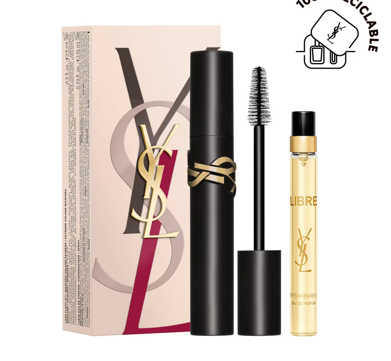 YVES SAINT LAURENT
SET YVES SAINT LAURENT MÁSCARA DE PESTAÑAS LASH CLASH + LIBRE EDP 10ML