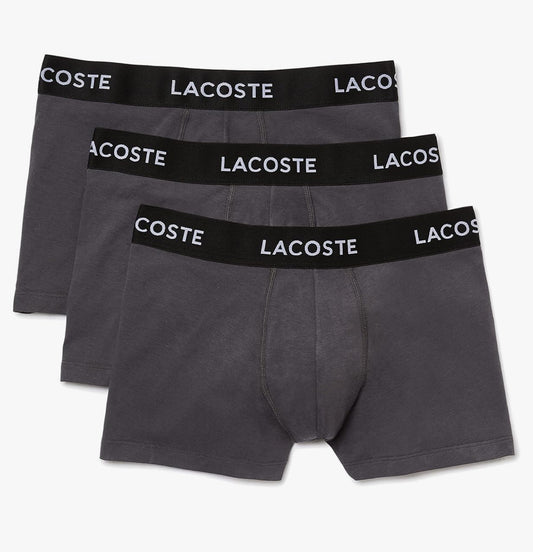 Boxer Lacoste 3 piezas Color Gris