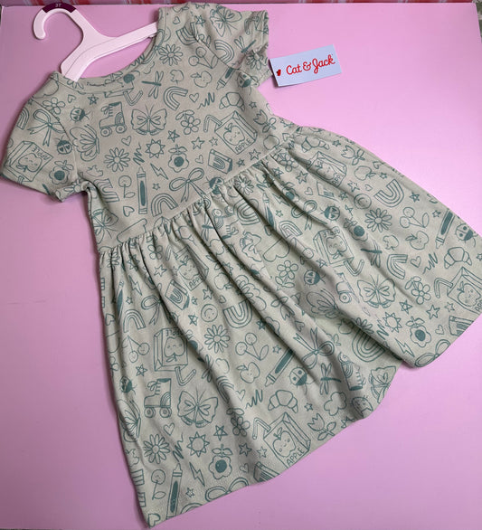 Vestido verde de Figuras