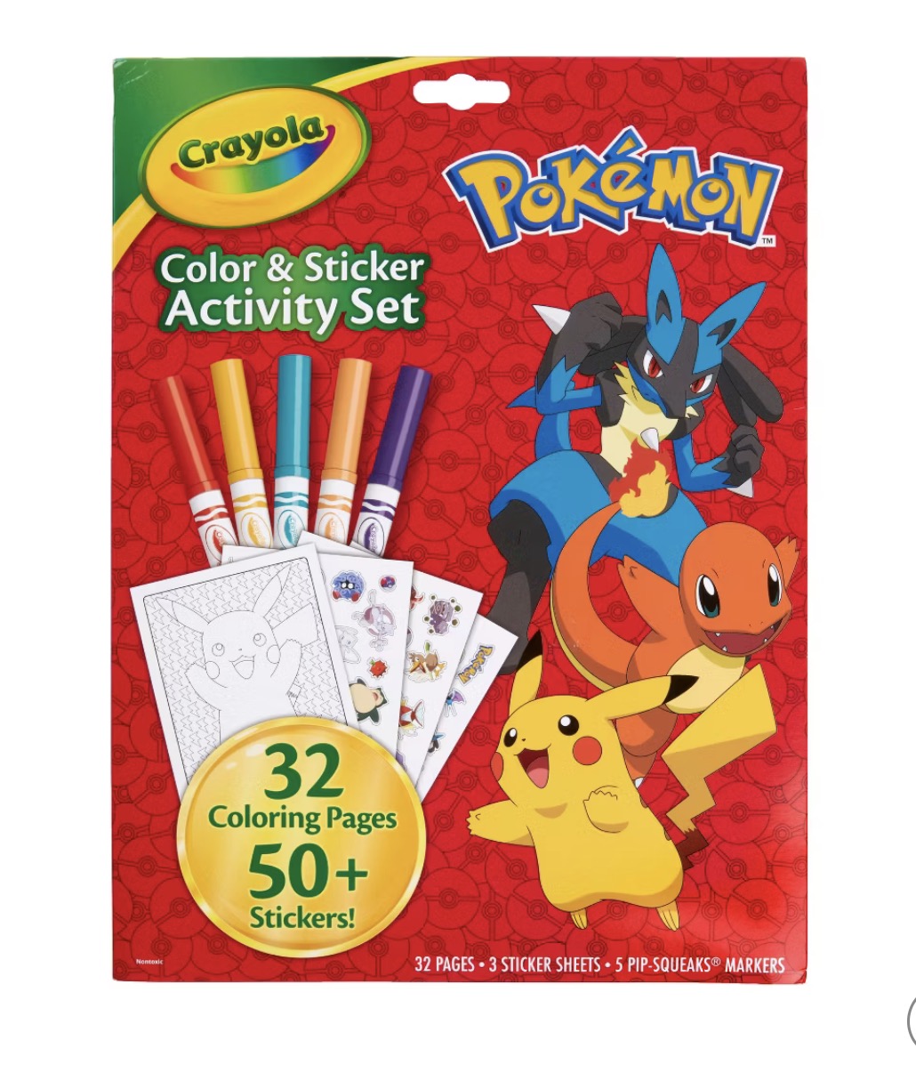 Crayola set de actividades Pokemon