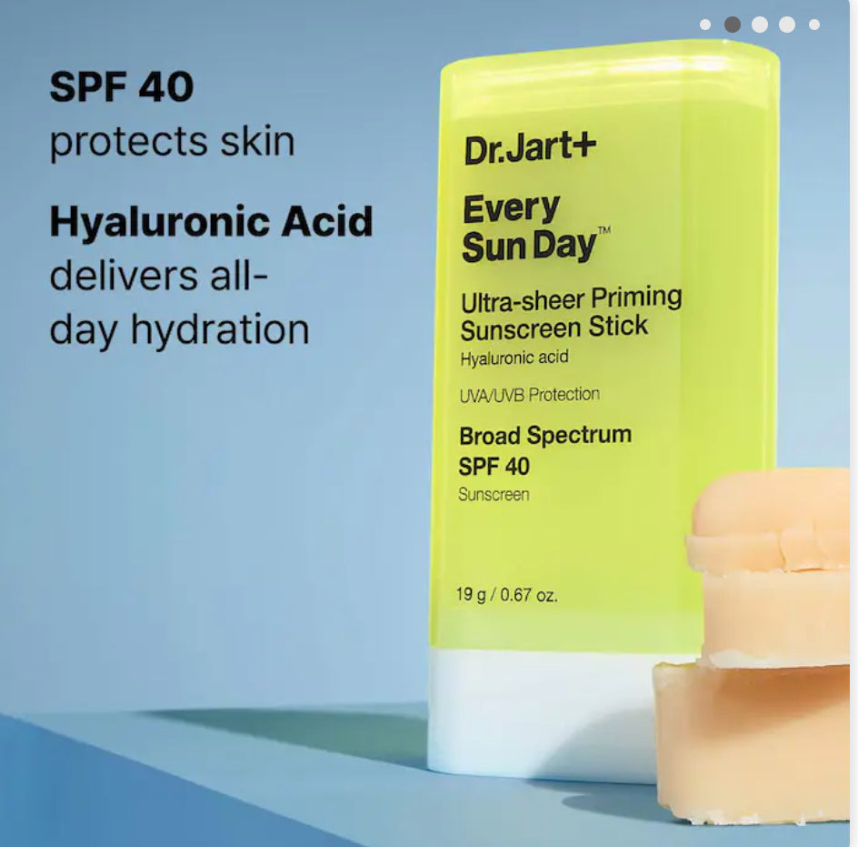 Dr. Jart+ 
Every Sun Day™ Invisible Korean Sunscreen Stick SPF 40