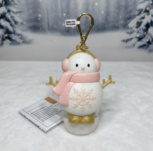 Porta gel Muñeco de Nieve con Luz