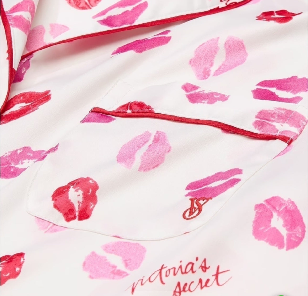 Pijama Satin Victoria Secret Besos