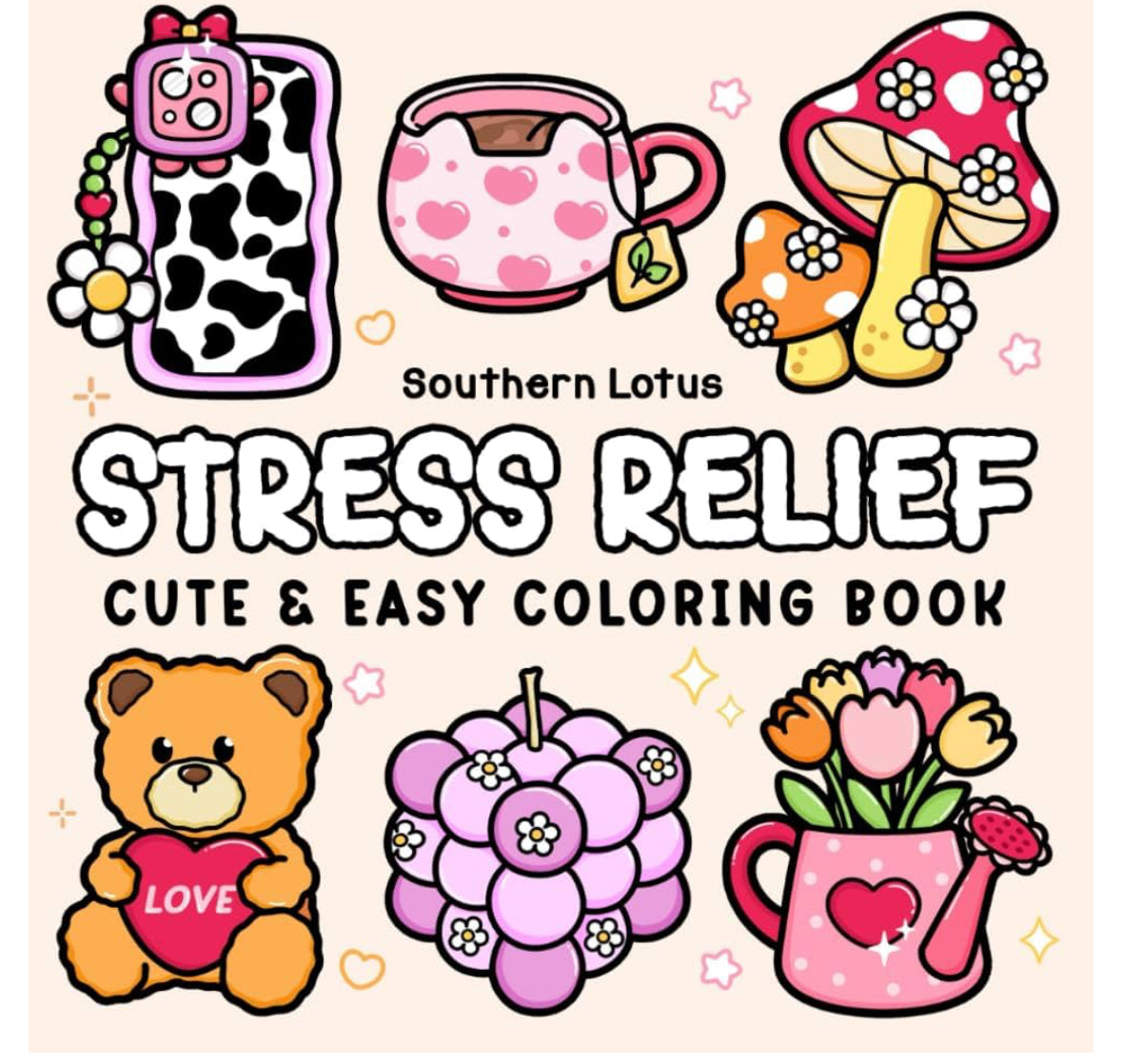 Southern Lotus Stress Relief Coloring Book