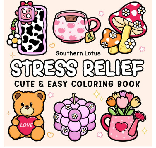 Southern Lotus Stress Relief Coloring Book
