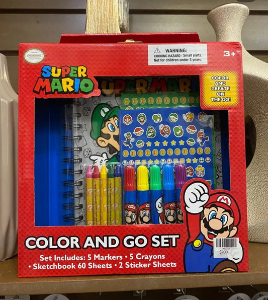 Super Mario Set De Colorear y Actividades✨