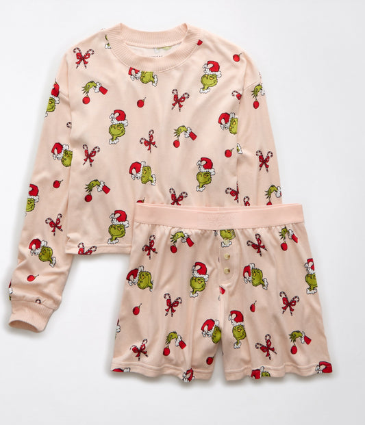 Pijama Navideña Grinch American Eagle