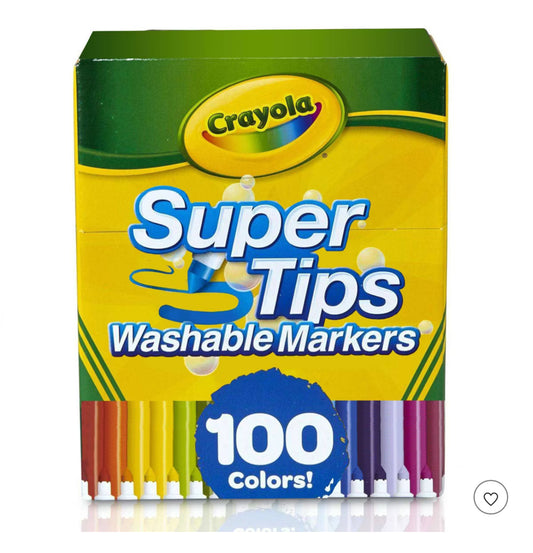 Crayola 100ct Super Tips Washable Markers