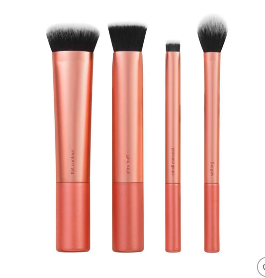 Real Techniques Face Base Makeup Brush Kit - 4pc