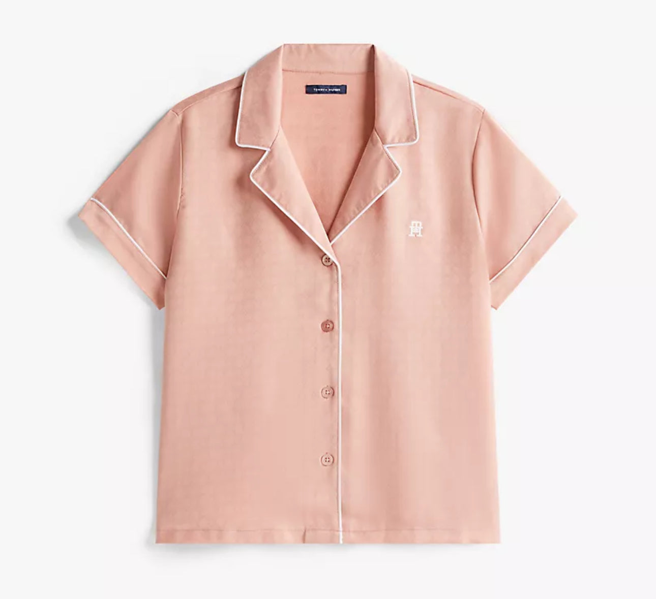 Pijama Tommy Hilfiger Salmon y Blanco
