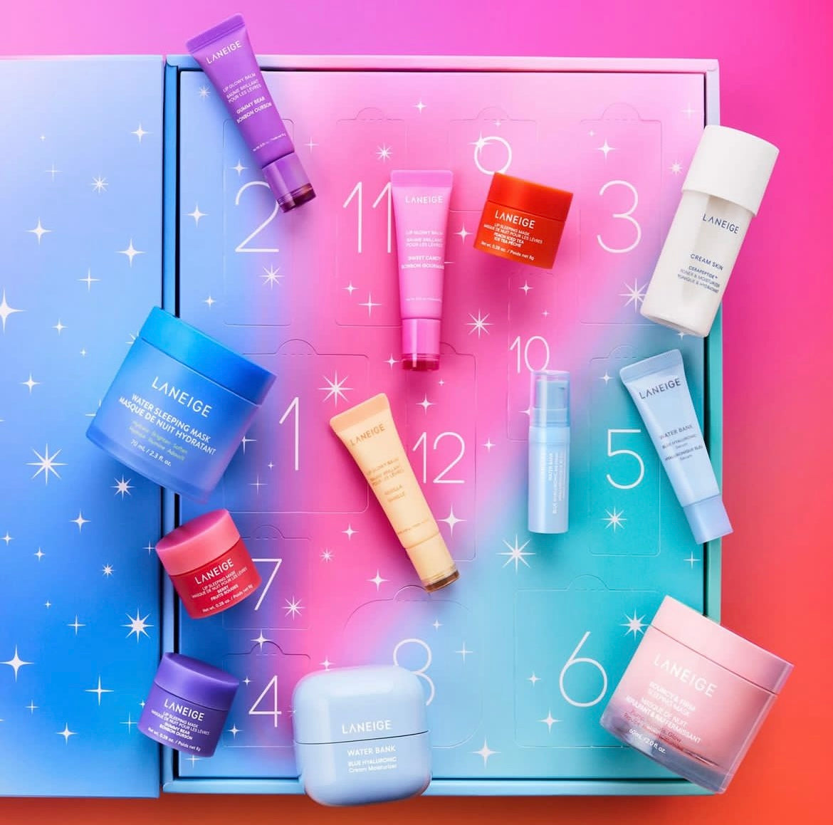 LANEIGE🤩
MANIFEST GLOW: BEST OF LANEIGE ADVENT CALENDAR (SET PARA CUIDADO DE LA PIEL)