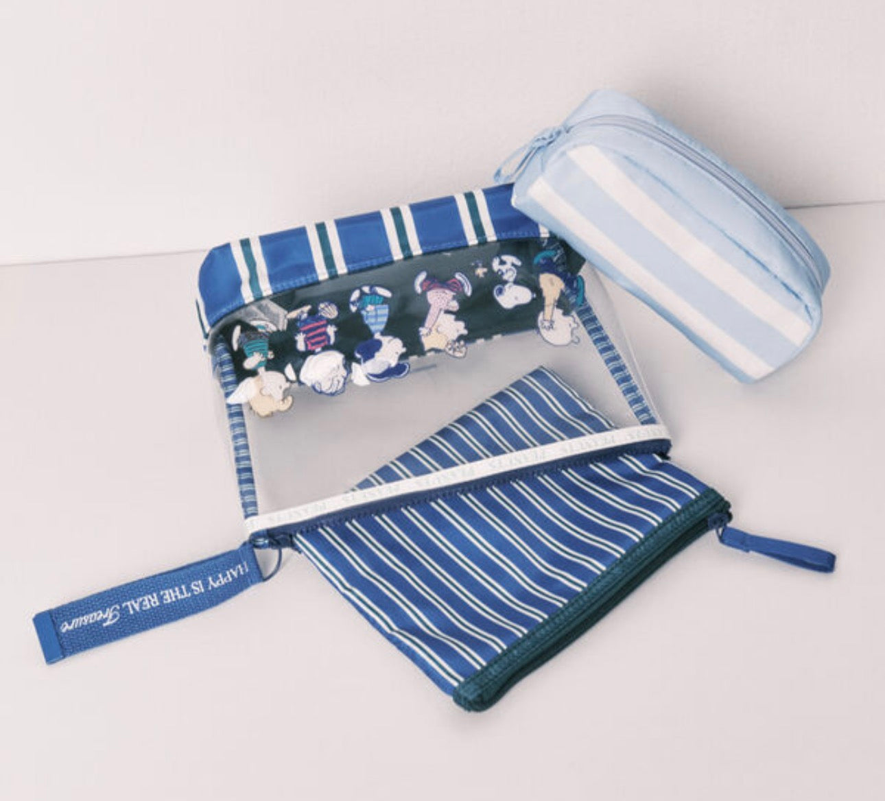 Cosmetiquera de Snoppy Azul