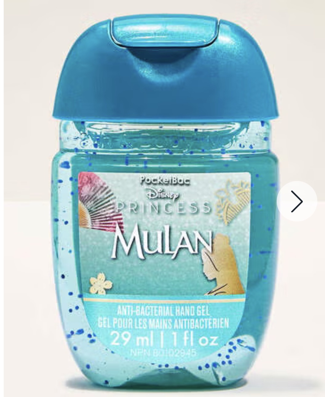Gel Antibacterial Princesa Mulan