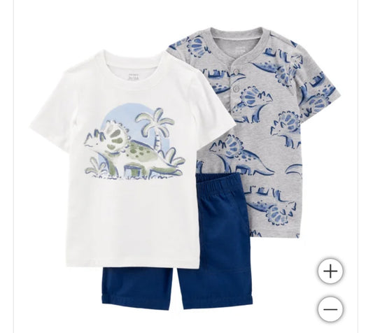 Set de short y camiseta 3 Pcs