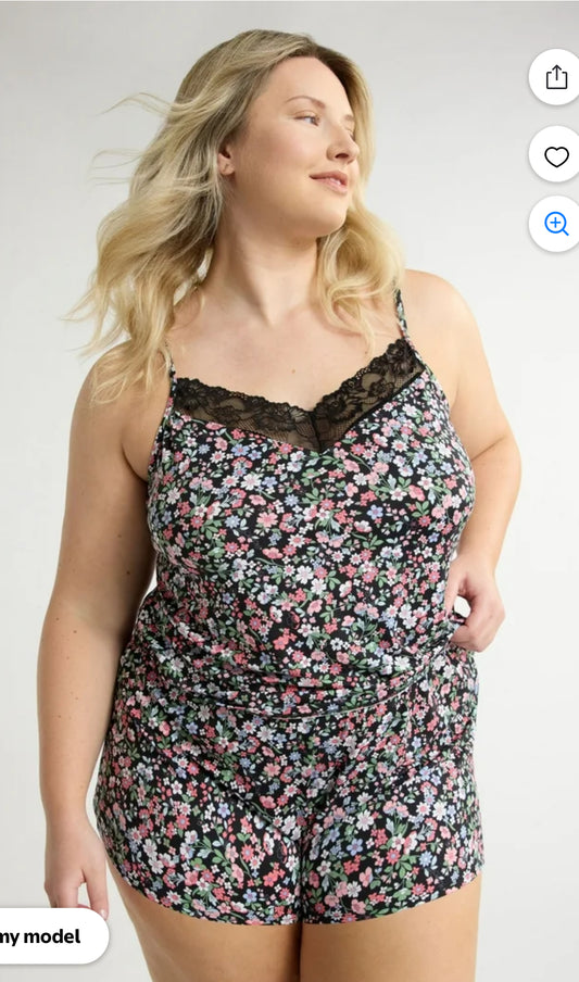 Pijama de Tirantes Floreada