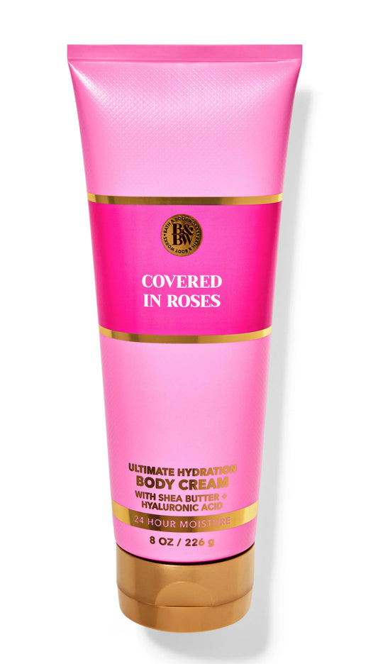 Body Cream Covered In Roses